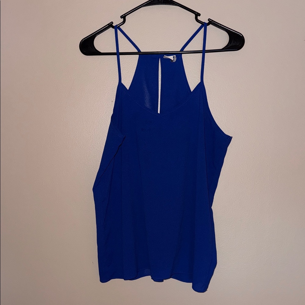 Women's Blue Sleeveless Top